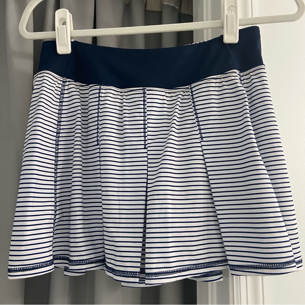 KYODAN Blue Striped Tennis Skort Skirt Small NEW